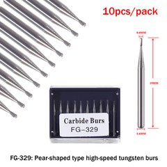 Dental Carbide Burs Pear-Shaped Type for High Speed Tungsten Steel Bur FG329 ty