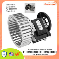 For York Coleman 115V Furnace Draft Inducer Motor S1-02435329000 S1-02432085000