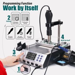 YIHUA 853AAA+ Preheater Rework Station Digital Soldering & Desoldering Station