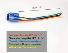 16mm 12V LED ON OFF Push Button Power Switch Latching/Momentary with Wire Socket