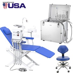Portable Dental Delivery Unit 4 Holes Air Compressor Suction Unit / Dental Chair