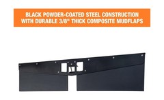 Buyers Products 8597220 No Drill, 20 in Hitch Mounted Mud Flaps, Anti-Rattle …