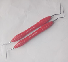2 PCS Dental Silicone handle composite filling instruments Heat carrier plugger