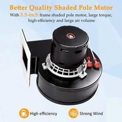 PU-076002B Exhaust Blower & PU-4C442 Convection Blower Fan Kit for Englander 25-