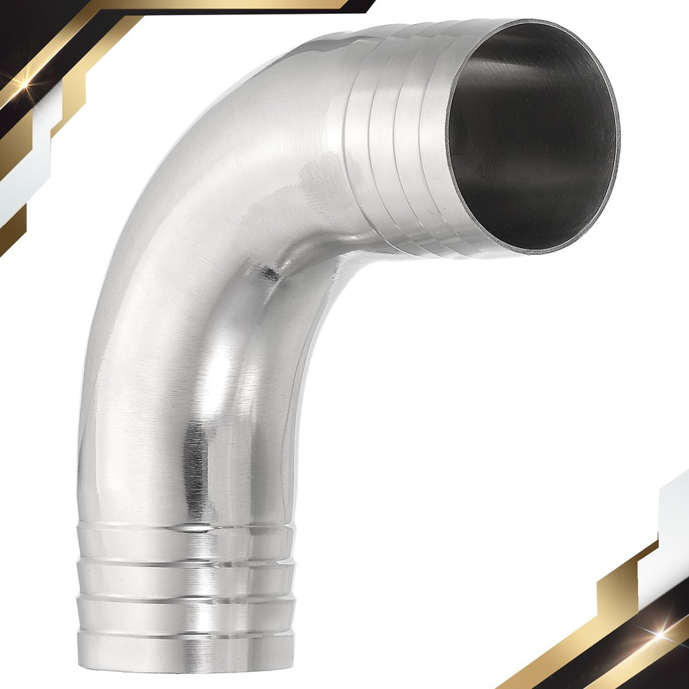 1 1/2in Hose Barb Fitting 90 Degree Elbow Hose Pipe Barbed 304 Stainless Steel