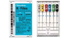 Kerr Sybron Endo Dental 25mm Stainless Steel K-files 6-file per box (all sizes)