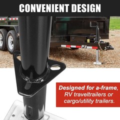 Heavy Duty A-Frame Trailer Jack and Lift with Base Plate with 2200 Lbs. Capacity