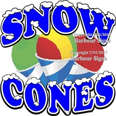 Snow Cones DECAL (Choose Your Size) Food Truck Vinyl Sticker Concession