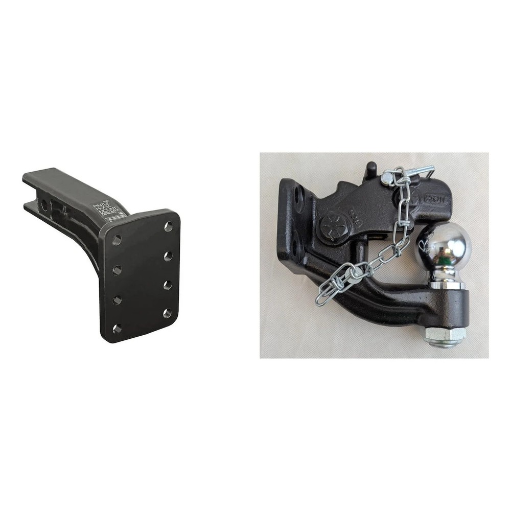Buyers Products 2-1/2″ Pintle Hitch Bundle – PM25812 Mount + BH82516 8-Ton Combi