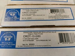 Sporlan CROT-10-0/60 Crankcase Pressure Regulating Valve 1-1/8 ODF