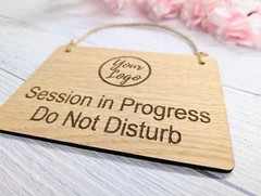 Session in Progress, Personalised Do Not Disturb Sign – Available in 4 Sizes