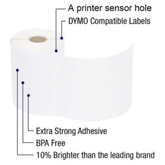 20 Rolls DYMO 4XL Labels Direct Thermal Shipping Labels 4″x6″ 1744907 Compatible