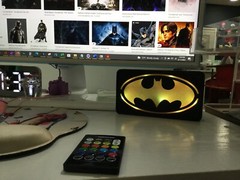MultiColor Batman Pop LED Wall or Desk Sign With Remote, Funkos, Bat Man