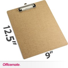 Elegant Letter Size Recycled Wood Clipboard with Low Profile Clip – Eco-Friendly