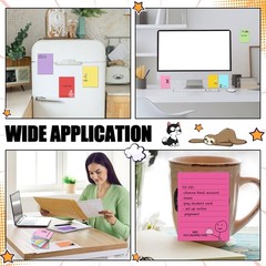 12 Pcs Funny Sticky Notes for Work 4×3 Inches Sarcastic Self Adhesive Notepad…