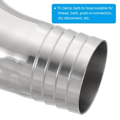 1 1/2in Hose Barb Fitting 90 Degree Elbow Hose Pipe Barbed 304 Stainless Steel