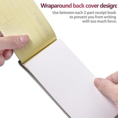 XKDOUS 2 Pack Money and Rent Receipt Book, 2-Part Carbonless, 2-3/4 x 6-1/2