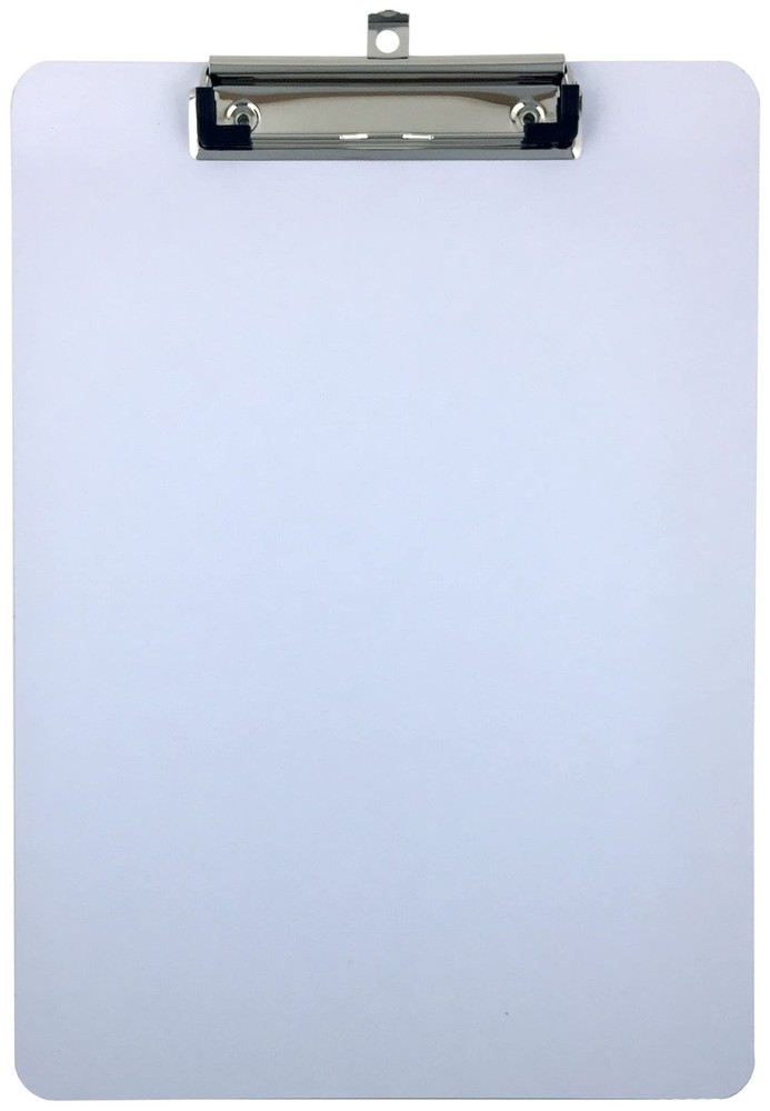Clipboard Dry Erase Surface Low Profile Clip Whiteboard Single (Pack of 1)