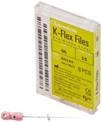 Kerr Sybron Endo Dental 25mm Stainless Steel K-FLEX file 6-file per box all size