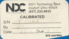 BETA LaserMike 501-195 Laser Micrometer Gauging System (For Parts)