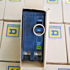 SQUARE D QO2100 Breaker 2 pole 100amp 120/240 10ka NEW PLUG IN