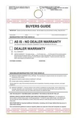 2-Part Hanging Buyers Guides w/ Adhesive – As Is / Warranty Form (100 per pack)