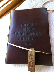 GENUINE LEATHER HANDMADE 144 LINED PAGES INDIA NOT ALL THOSE WHO WANDER ARE LOST