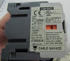 Carlo Gavazzi Reversing Mini Contactors 20A 2/NO 24 VAC Coil CGMPU-6A, CGM-6A(D)