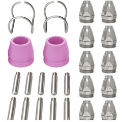ARCCAPTAIN AG60 Plasma Cutter Torch Consumables Kit for CUT 60HF CUT55 PRO 24PCS
