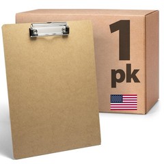 Recycled Wood Clipboard, Letter Size, Low Profile Clip, 9 x 12.5 Inches