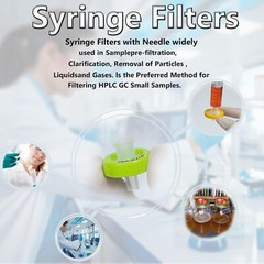 10-100pcs Nylon NY Membrane Syringe Filter 0.45μm 25mm Hydrophilic PP Prefilter