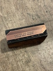 Printing Letterpress Print Block Vintage India Oil Stone Knife Sharpening (3109)