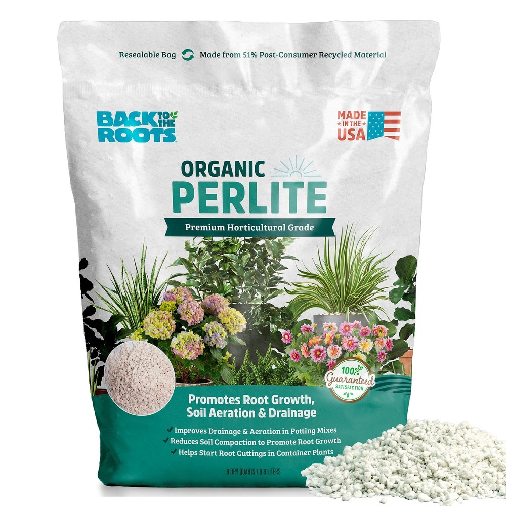 Horticultural Perlite 8qt HeavyDuty Soil Aeration Drainage for Indoor Outdoor G