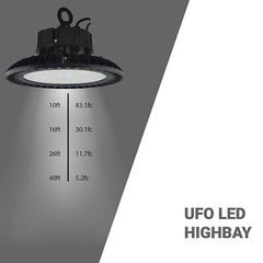 240W UFO LED High Bay Light 5700K Industrial Led Shop Lights for Warehouse, Gym