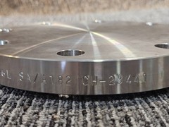 Chandan India 4” BLRF #150 B16.5 F316/316L SA/A182 CH-23441, 9″ Dia Blind Flange