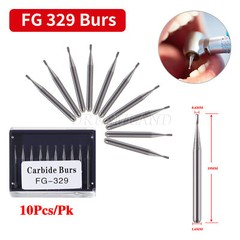 Dental Carbide Burs FG 329 Pear For High Speed Handpiece Friction Grip