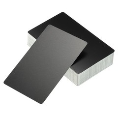 100 Pack Metal Business Cards Blank 3.4×2.1″ Aluminum Laser Engrave Printable