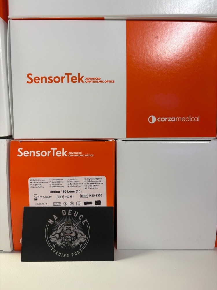 Box of 10 SensorTek Corza Medical K30-1300 (Ret)180 Single Use Lens 2027