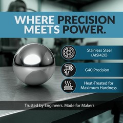 (500) 1/4″ AISI420 Stainless Steel G40 Precision Ball
