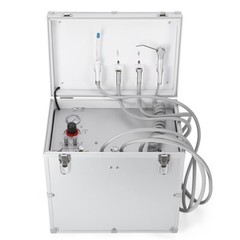 Dental Portable Mobile Delivery Unit System With Air Compressor 4Hole Suction