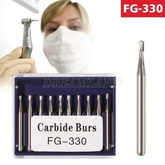 Dental Midwest FG 330 Regular Shank Pear Shaped Carbide Burs 100/Pk