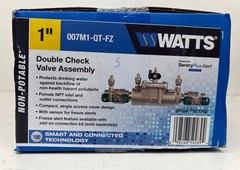 Watts 1in.Bronze Double Check Valve Backflow Preventer Assembly 1/4Turn Shutoff