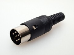 5 PCS 6 Pin DIN Male Connectors Solder Type US Seller Free Shipping