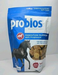 New! Probios Horse Soft Chews Apple, 1.32 lb for Digestion Support EXP. 10/2027