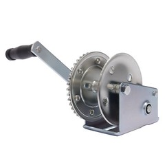 Steel Hand-Crank Marine Winch w/ Ratchet for Boat Trailer 1400LBS Universal ATV