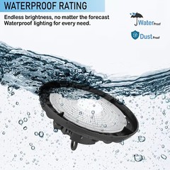 240W UFO LED High Bay Light 5700K Industrial Led Shop Lights for Warehouse, Gym