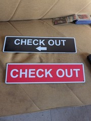2 Signs Check Out