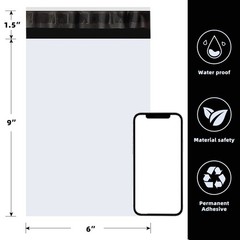 POLYSELLS Self-Sealing Poly Mailer Bags 8 Sizes (10×13-14.5×19) Waterproof Tear