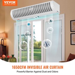 VEVOR Commercial Indoor Air Curtain 48″ Door Air Curtain 2 Speeds 1650CFM