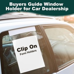 50-Pack Clip-On Window Form Holders, 9×13 Clear Plastic Sleeves for Buyers Guide